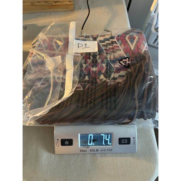 American Eagle Outfitters Brown Leather Suede Wristlet Boho Fall Western Purse - Picture 8 of 10